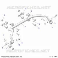 SUSPENSION, REAR STABILISATORSTANGE