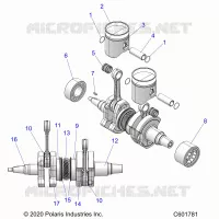 ENGINE, PISTON AND KURBELWELLE