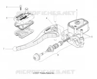 VORDERBREMSE BREMSE LEVER AND LH MASTER CYLINDER