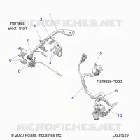 ELEKTRIC, WIRE HARNESS, HOOD, ELEC. START