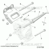 DRIVE TRAIN, GEARCASE MOUNTING, REAR