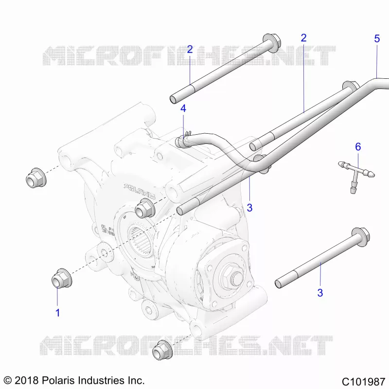 ANTRIEB, REAR GEARCASE, MOUNTING