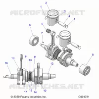ENGINE, PISTON AND KURBELWELLE