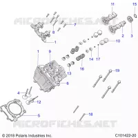 ENGINE, ZYLINDERKOPF, CAMS AND VALVES