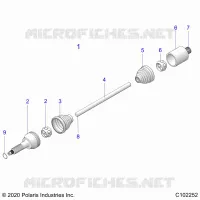 ANTRIEB, REAR DRIVE SHAFT