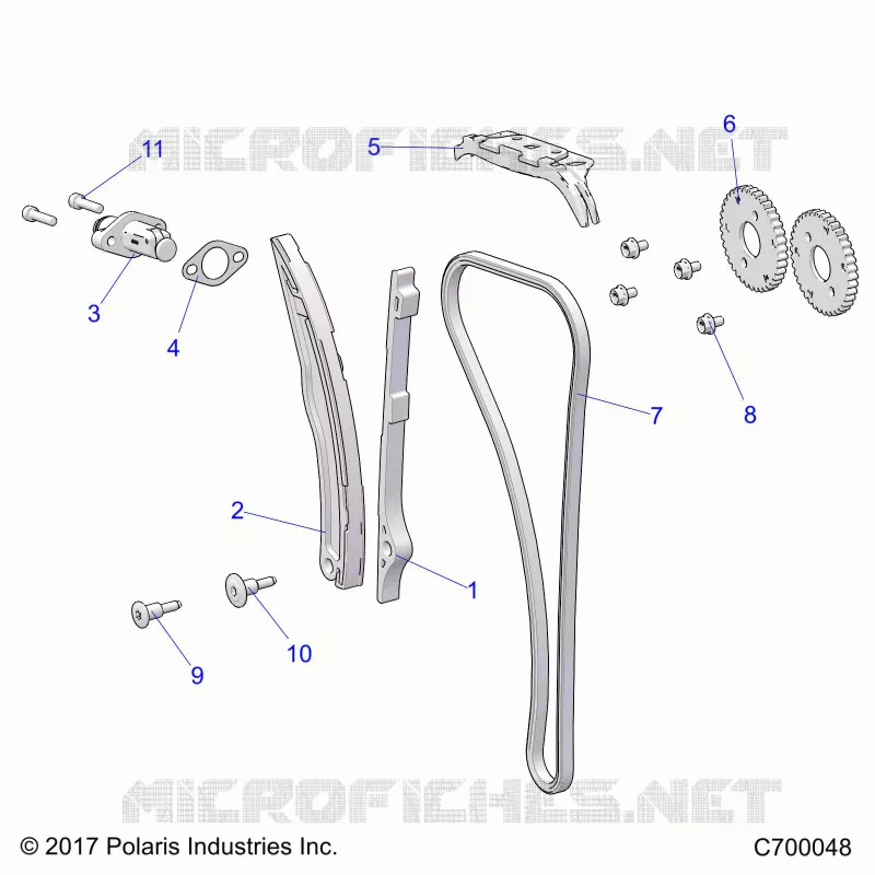 CAM CHAIN AND TENSIONER