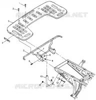 HINTER RACK MOUNTING XPLORER 400L W97CC38C (4939753975A007)