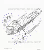 CHASSIS, CLUTCH GUARD,  FOOTRESTS, AND RUNNING BOARDS