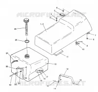 SITZ   GASBEHÄLTER ASSEMBLY WIDETRAK GT / X932061 (4924722472002A)