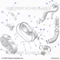 ANTRIEB, CLUTCH COVER AND DUCTING