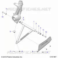 SUSPENSION, A-ARM AND STREBE MOUNTING