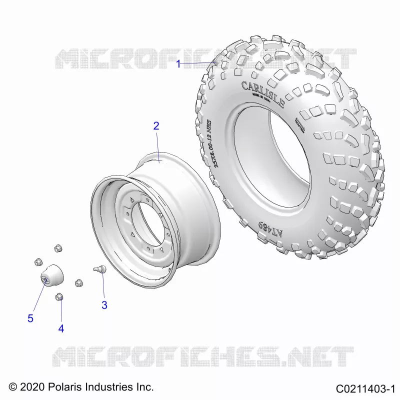 RADS, FRONT TIRE