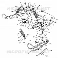 FRONT SUSPENSION AND SKI XLT SP 0966676 AND EUROPEAN XLT SP E966676 (4931703170B002)