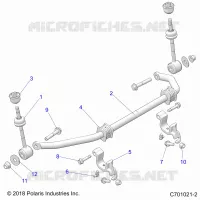 SUSPENSION, FRONT STABILISATORSTANGE