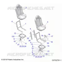SITZ ASM. AND SLIDER