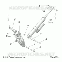 SCHOCK MOUNTING, REAR SUSP.