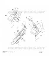 CHASSIS, CLUTCH GUARD AND FOOTRESTS