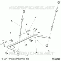 SUSPENSION, REAR STABILISATORSTANGE