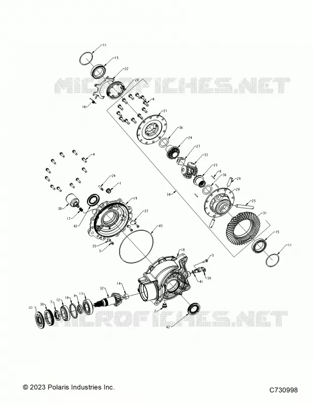 ANTRIEB, REAR GEARCASE INTERNALS