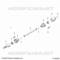 ANTRIEB, REAR DRIVE SHAFT