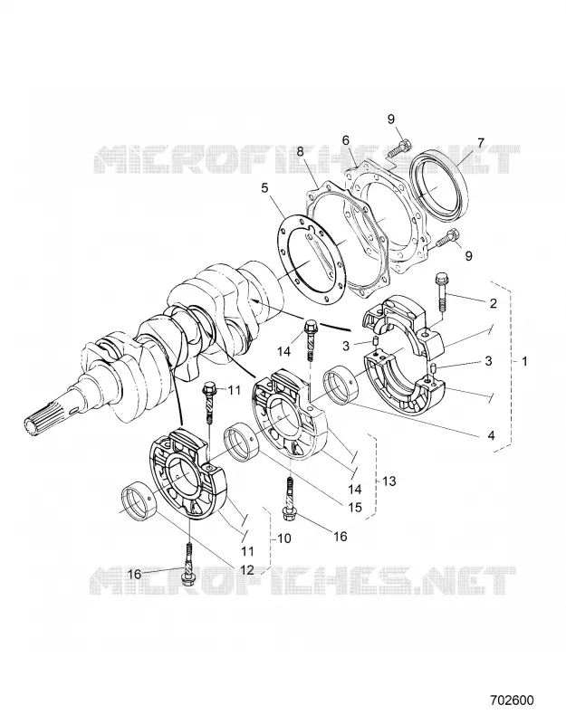 MOTOR, MAIN BEARING CASE