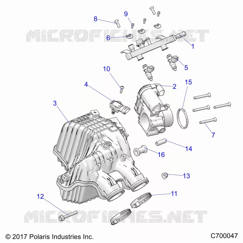 ENGINE, LUFTEINLASS MANIFOLD