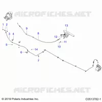 HINTERBREMSE BRAKE LINE AND PARK BRAKE