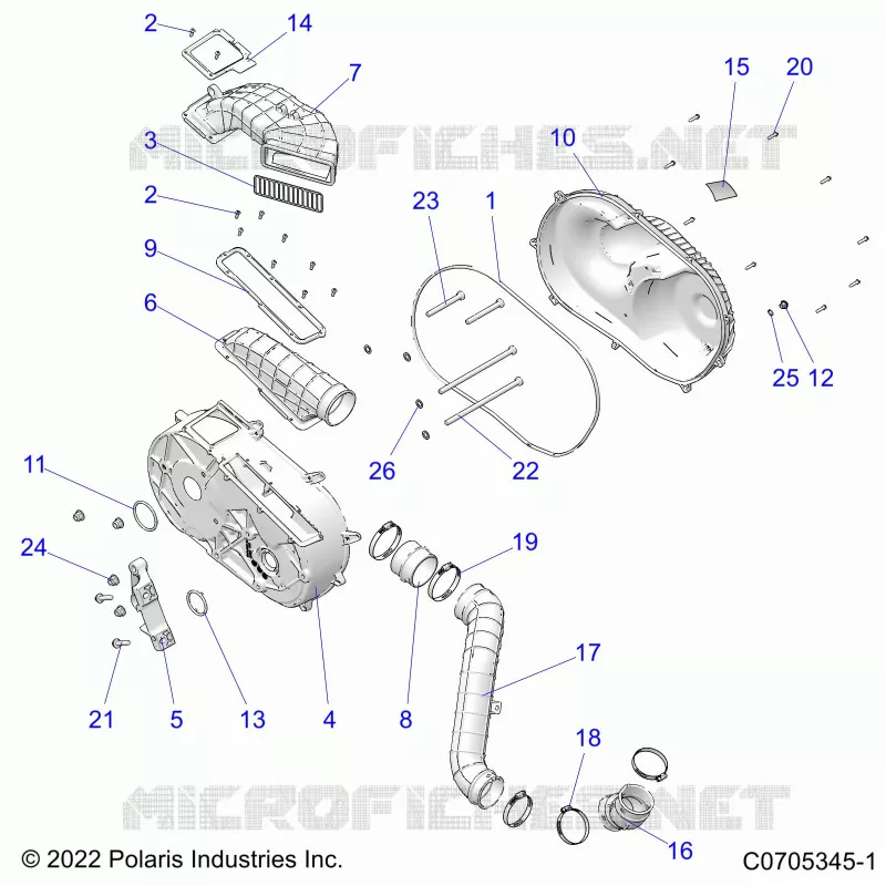 ANTRIEB, CLUTCH COVER AND DUCTING
