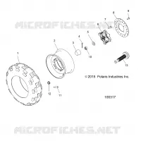 RADS, FRONT TIRE AND BRAKE DISC