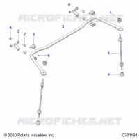 SUSPENSION, REAR STABILISATORSTANGE