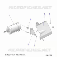 ANLASSER MOTOR/SHIELD