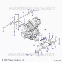 MOTOR, MOUNTING &amp; LONG BLOCK