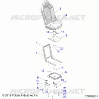 SITZ ASM. AND SLIDER
