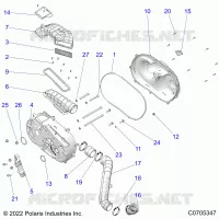 ANTRIEB, CLUTCH COVER AND DUCTING