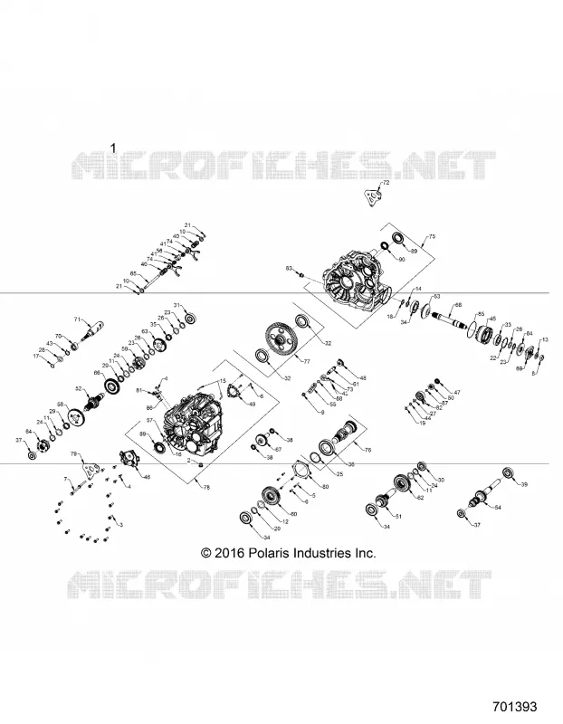 ANTRIEB, MAIN GEARCASE INTERNALS 1333744