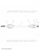 DRIVE TRAIN, HINTEN DRIVE SHAFT