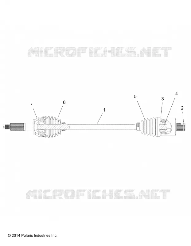 DRIVE TRAIN, HINTEN DRIVE SHAFT