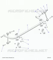 SUSPENSION, STABILISATORSTANGE, REAR