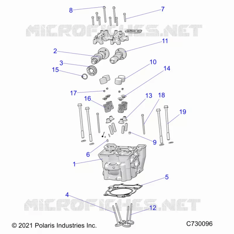ENGINE, ZYLINDERKOPF, CAMS AND VALVES