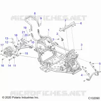 CHASSIS, RAHMEN ASM AND SWINGARM