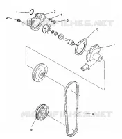 WASSERPUMPE 440 / 0930760 and 440 SKS / 0930560 (4922932293030A)