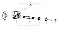 SPANNER VORNE ASSEMBLY 4X4 300 W958130 (4930183018B003)