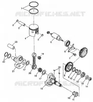 KOLBEN   KURBELWELLE (400L) XPRESS 400L W97CA38C (4939603960D008)