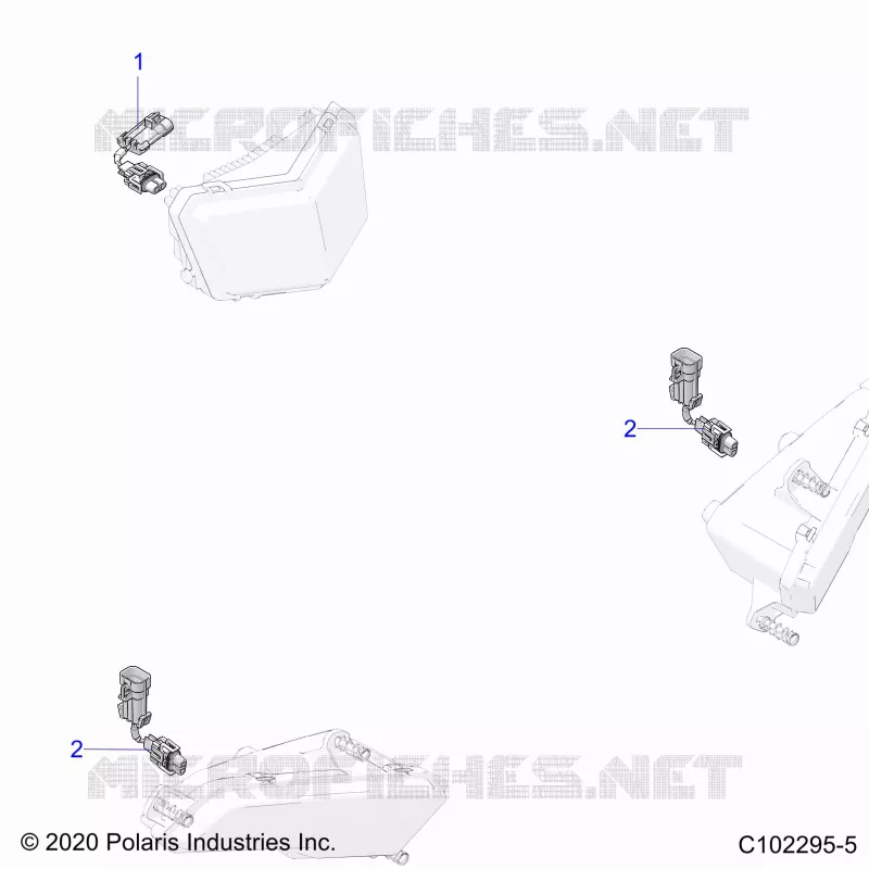 ELEKTRIC, HEADLIGHT HARNESS JUMPER- A22SEE57B1/B3/B5/B9 (C102295-5)