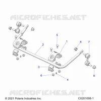 SUSPENSION, REAR STABILISATORSTANGE