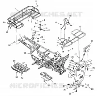 BUMPER / GEPÄCHTRÄGER MOUNTING SPORTSMAN 400L W97AC38C (4939673967A007)