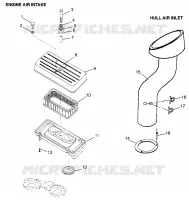 LUFTEINLASS/HULL AIR INLET (INTL. SL 700/INTL. DELUXE) INTL. SL 700 I (4940874087B010)