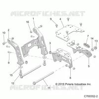 CHASSIS, MOUNTING, FRONT GEARCASE