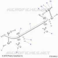 SUSPENSION, STABILISATORSTANGE, REAR