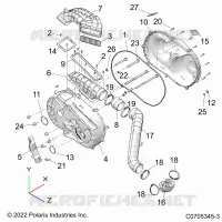 ANTRIEB, CLUTCH COVER AND DUCTING